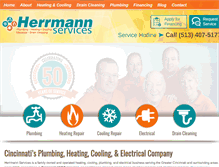 Tablet Screenshot of herrmannservices.com